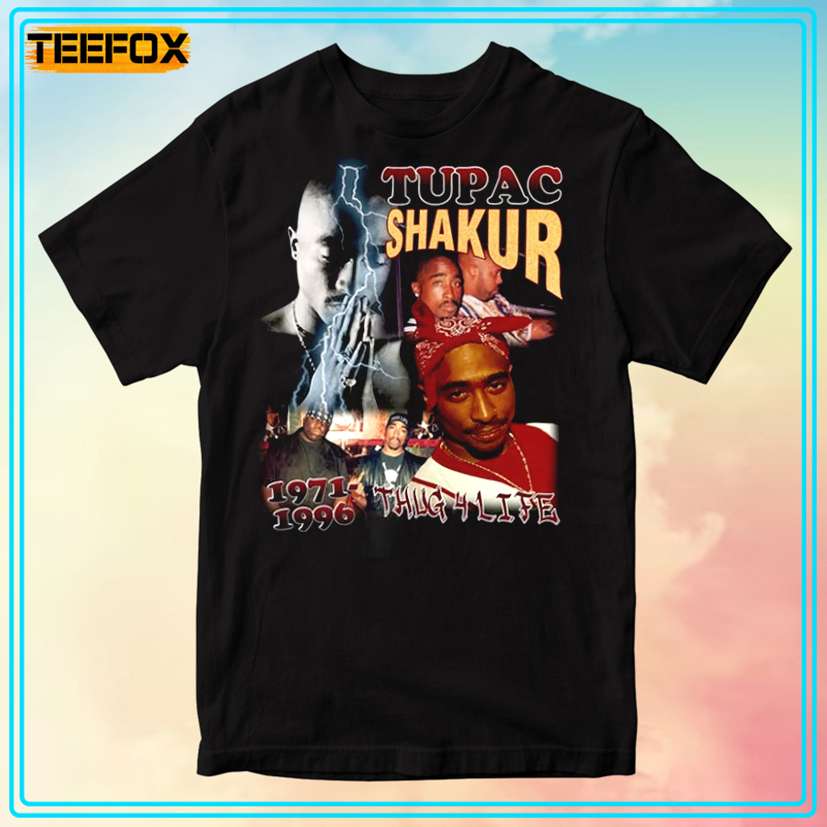 Tupac Shakur 2Pac 1971-1996 Thug 4 Life T-Shirt