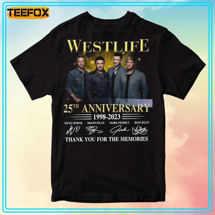 Westlife 25th Anniversary 1998-2023 T-Shirt