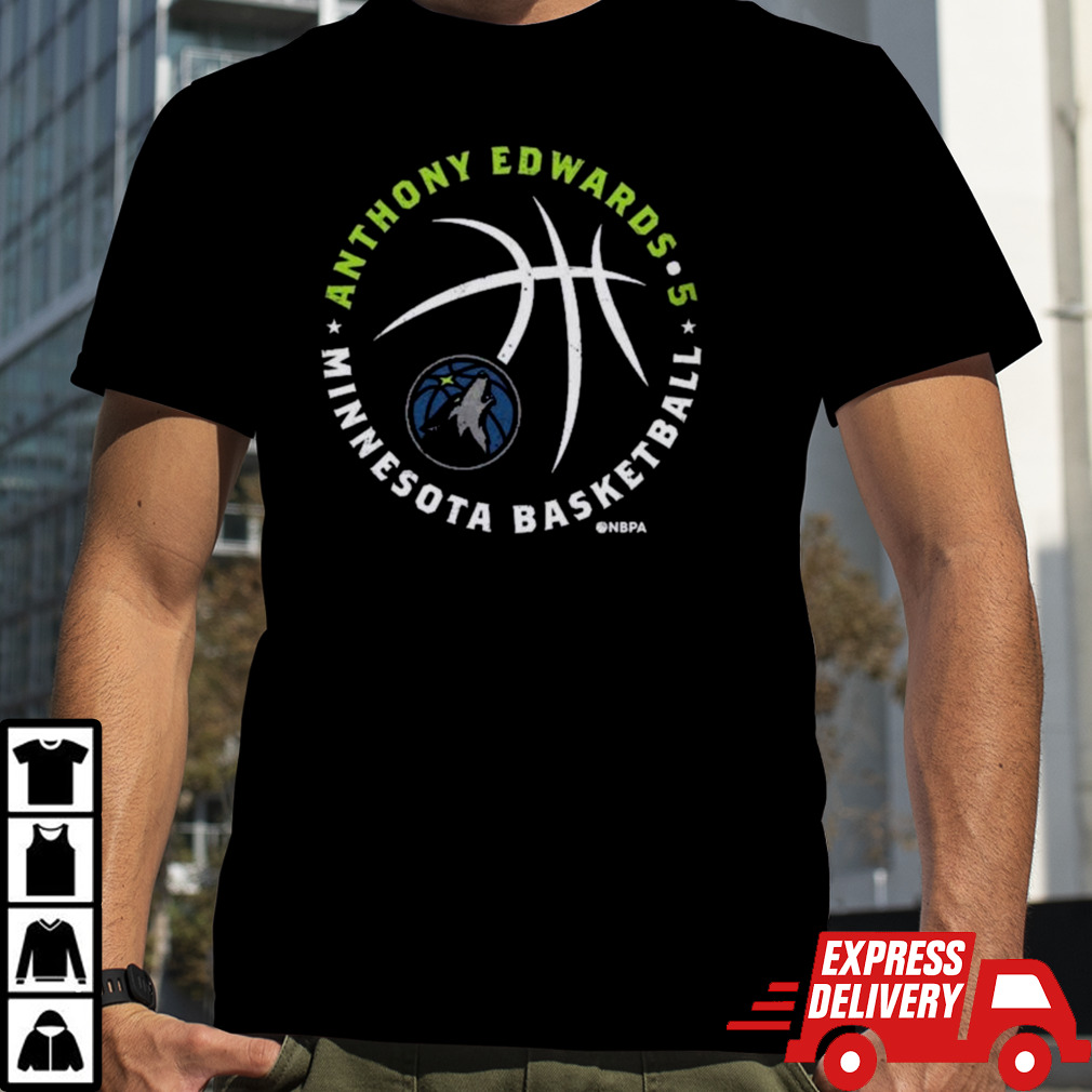 Anthony Edwards Minnesota Timberwolves Player Ball shirt