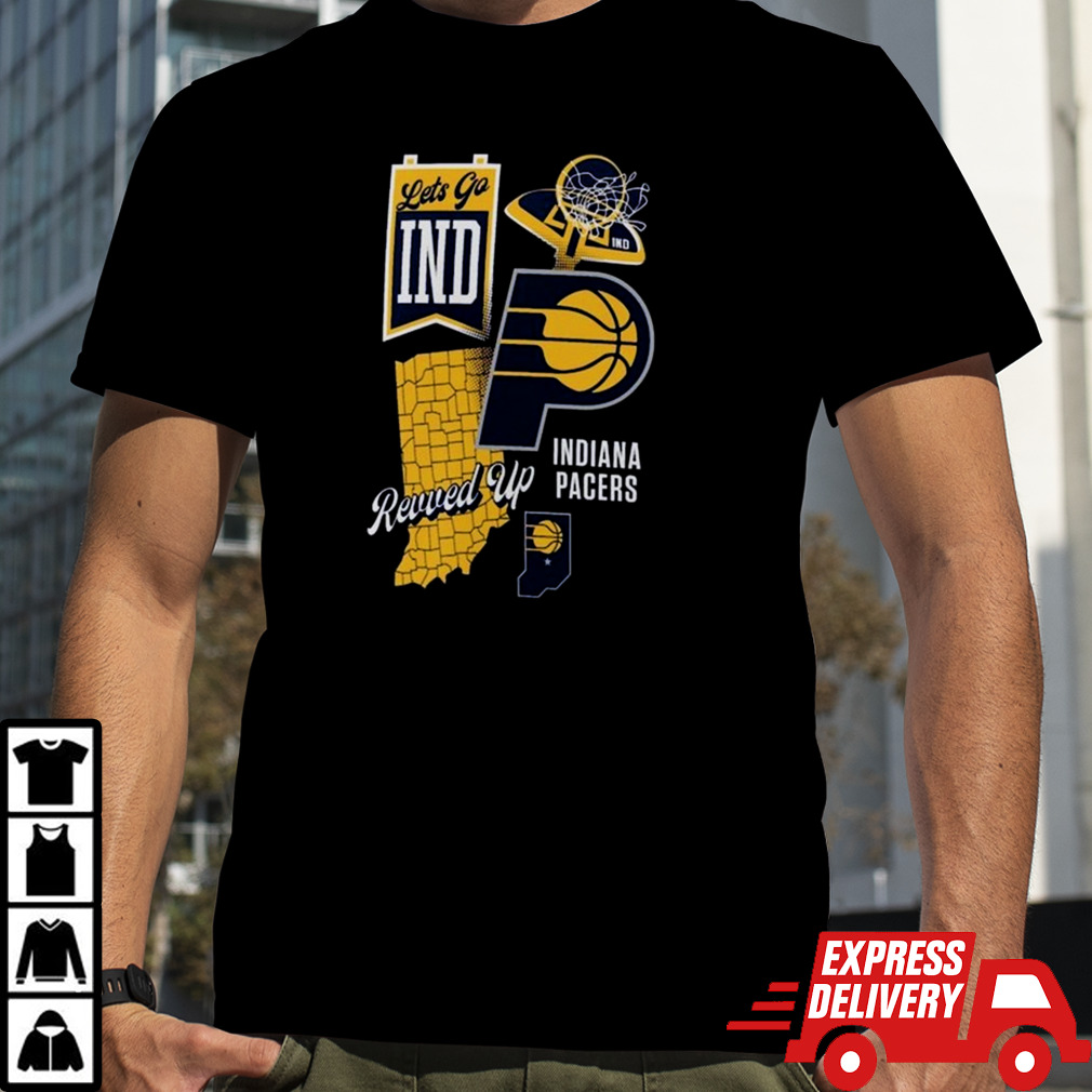 Indiana Pacers Split Zone Revved Up 2024 T-shirt