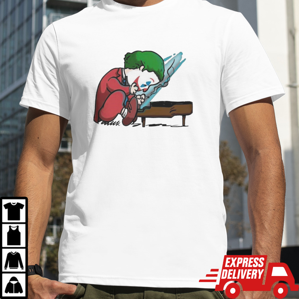 Joker playing the piano Peanuts shirt