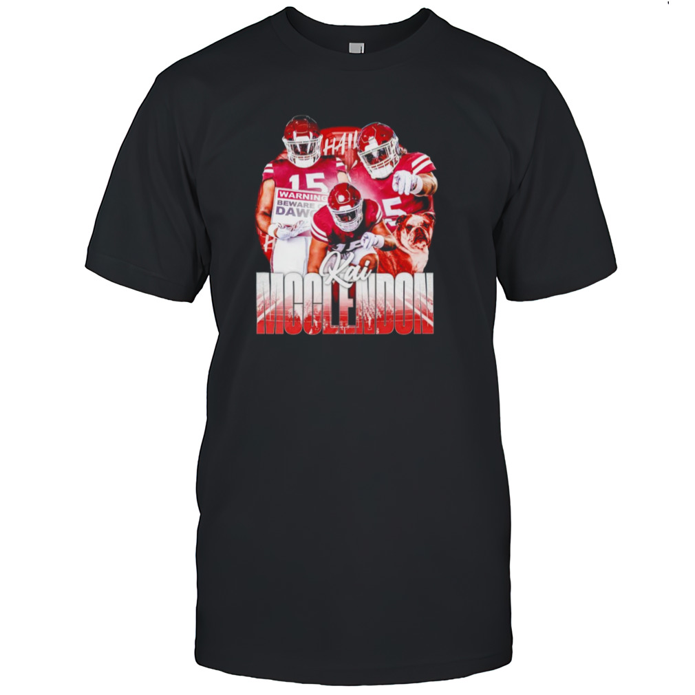 Kai McClendon Mississippi State Bulldogs football graphic poster shirt