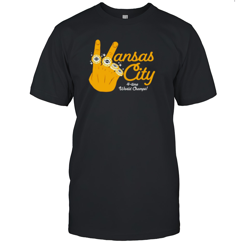 Kansas City 4 Time World Champs Hand Rings shirts
