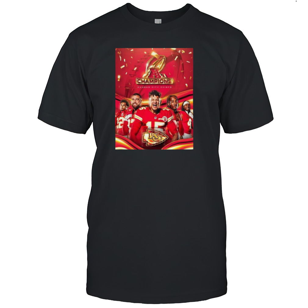 Kansas City Chiefs Back To Back AFC Championship Game Champions 2024 T-Shirt