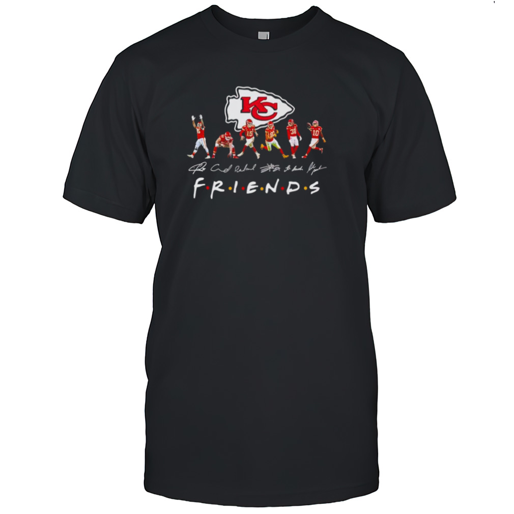 Kansas City Chiefs Friends tv show signatures shirt