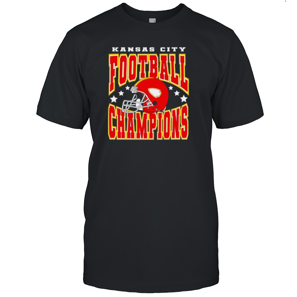 Kansas City football helmet champions shirt