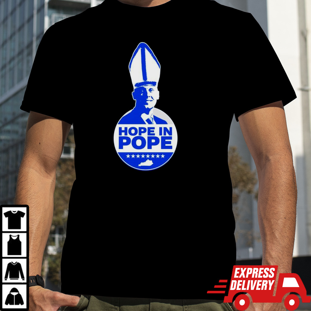 Kentucky basketball hope in pope shirt