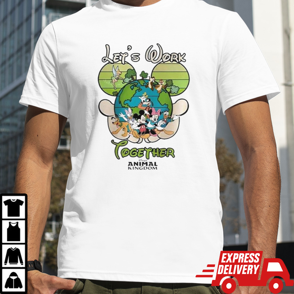 Let’s Work Together Mickey And Friends Earth Day T-shirt