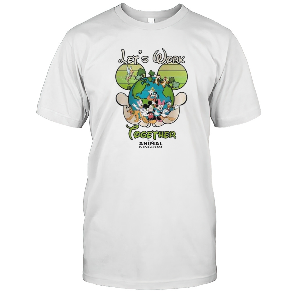 Let’s Work Together Mickey And Friends Earth Day T-shirt