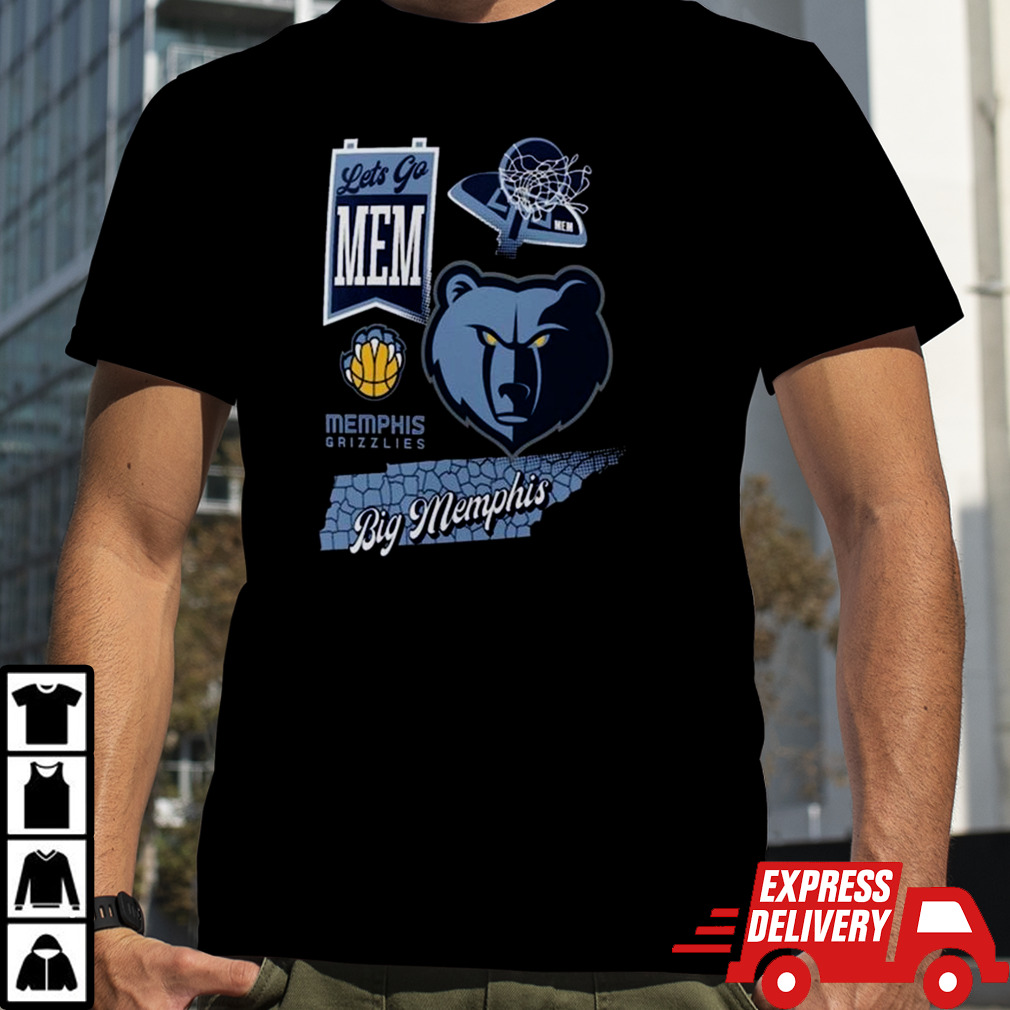 Memphis Grizzlies Split Zone Big Memphis 2024 T-shirt