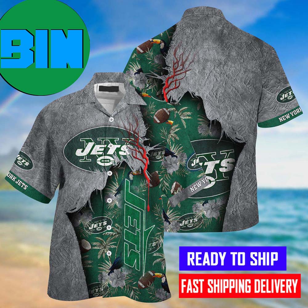 Aloha Summer York Jets NFL Hawaiian Shirt 8554