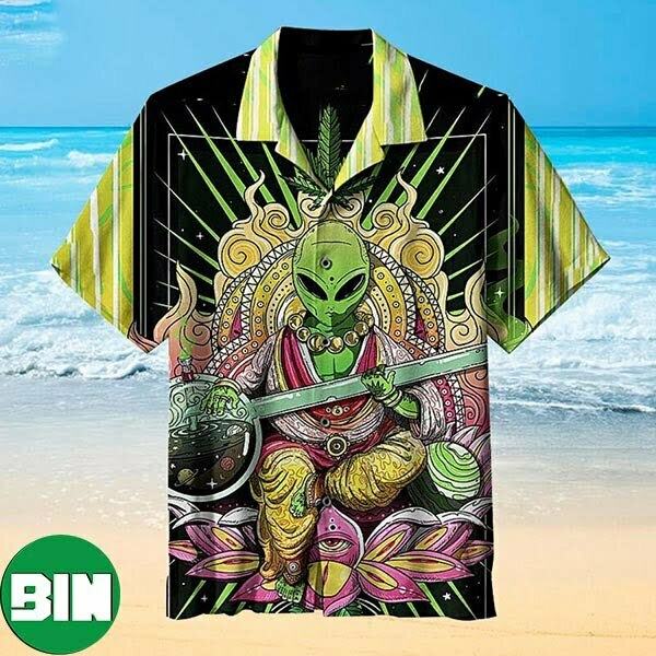 Amazing Alien Weed Summer Hawaiian Shirt