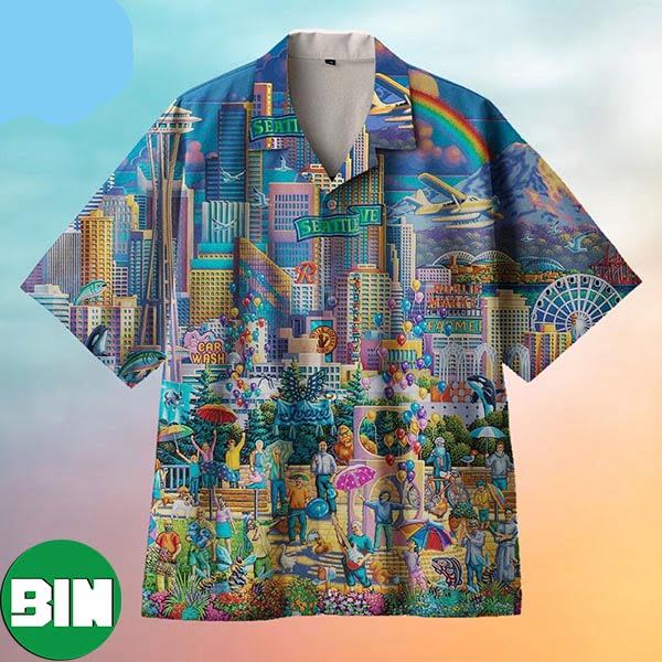 Amazing Seattle City Happy Summer Hawaiian Shirt