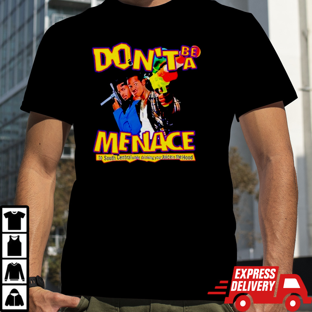 Channing Crowder wearing don’t be a menace shirt