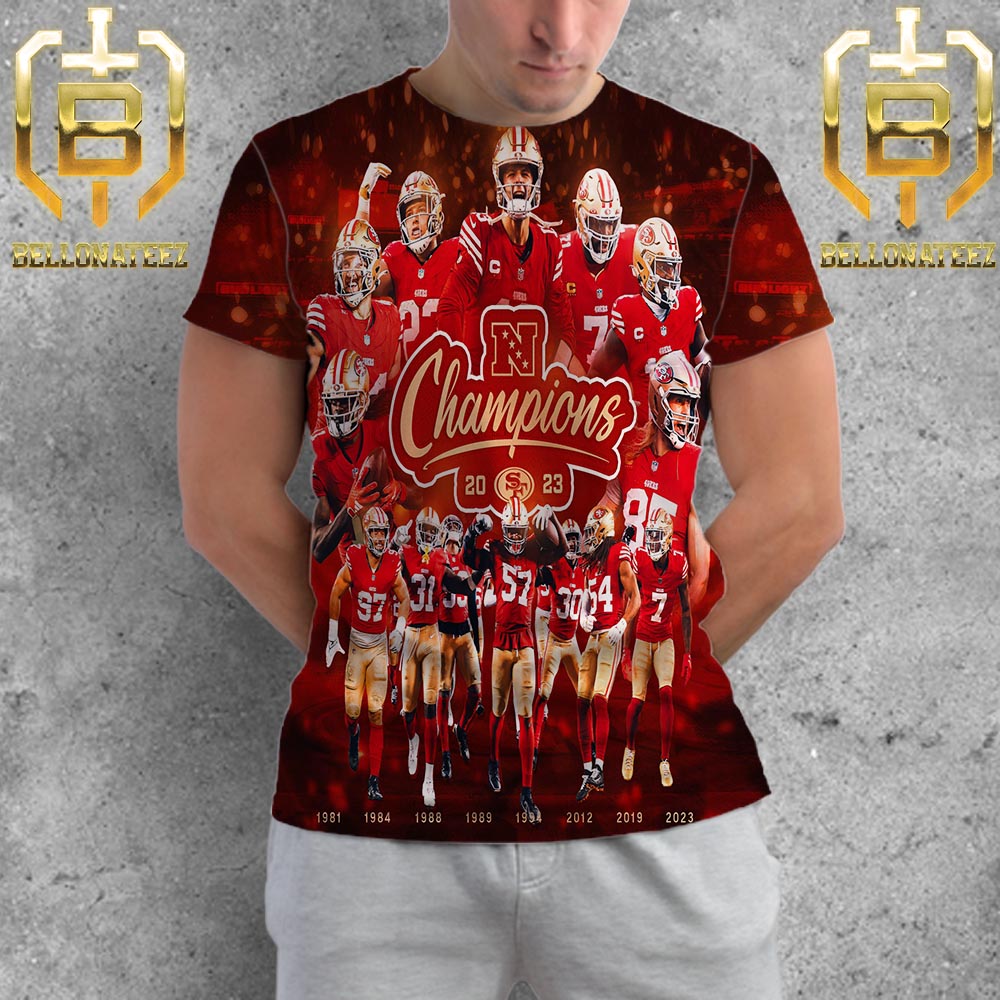 Congratulations to San Francisco 49ers Are 2023 NFC Champions All Over Print Shirt