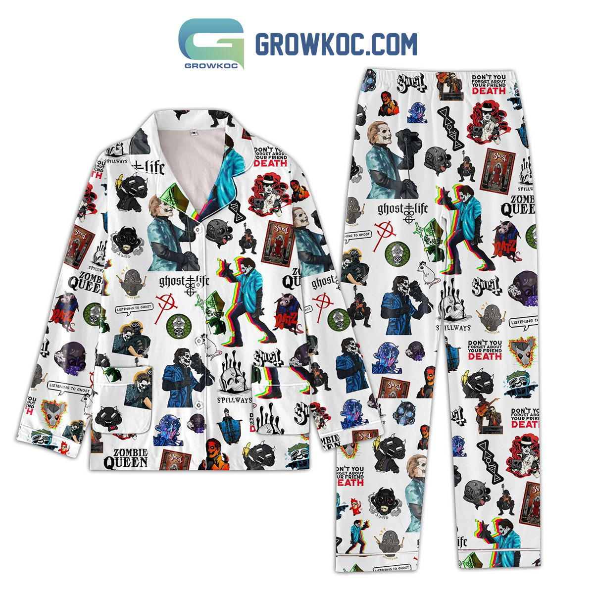 Ghost Life Zombie Queen Pajamas Sets