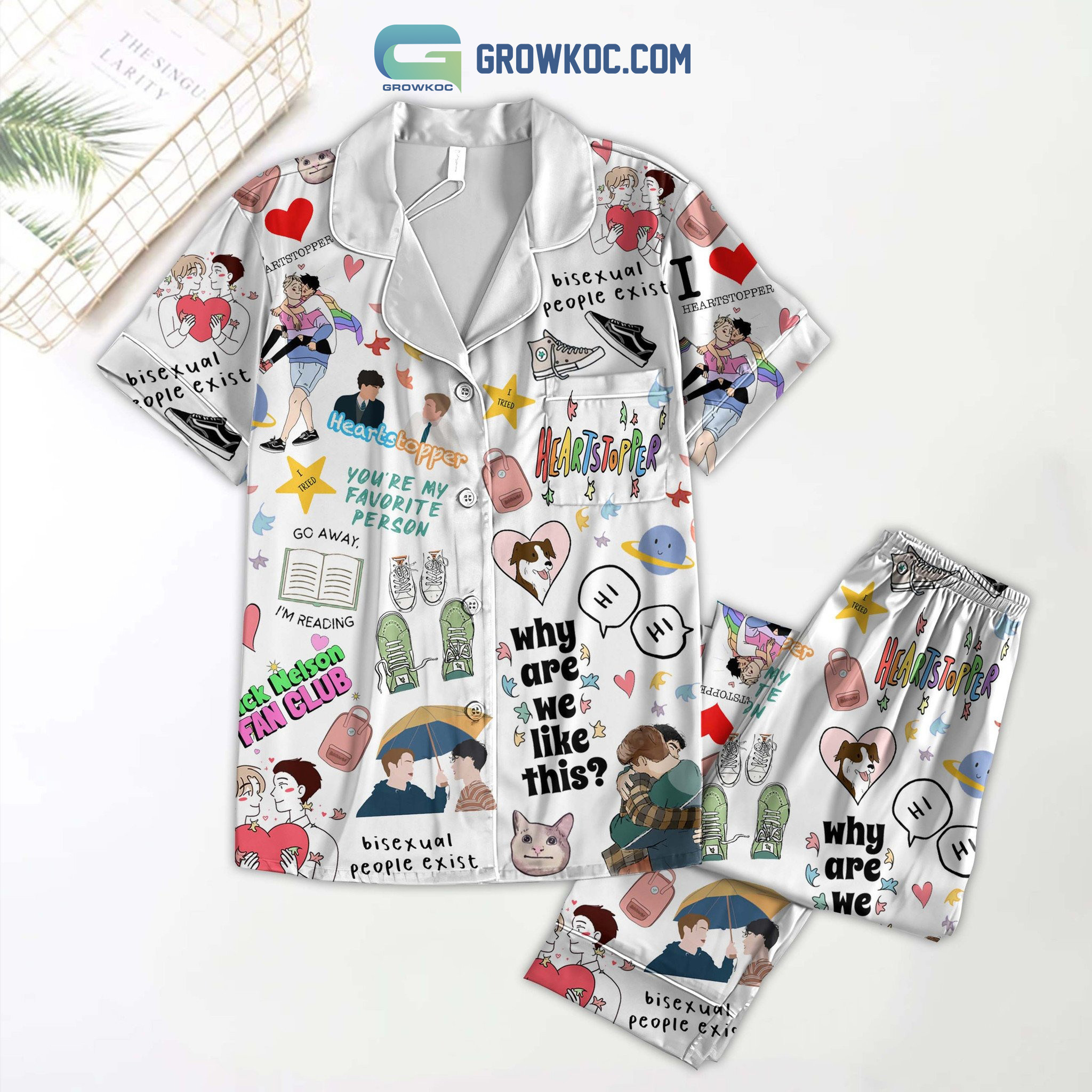 Heartstopper Yous're My Favorite Person Pajamas Sets