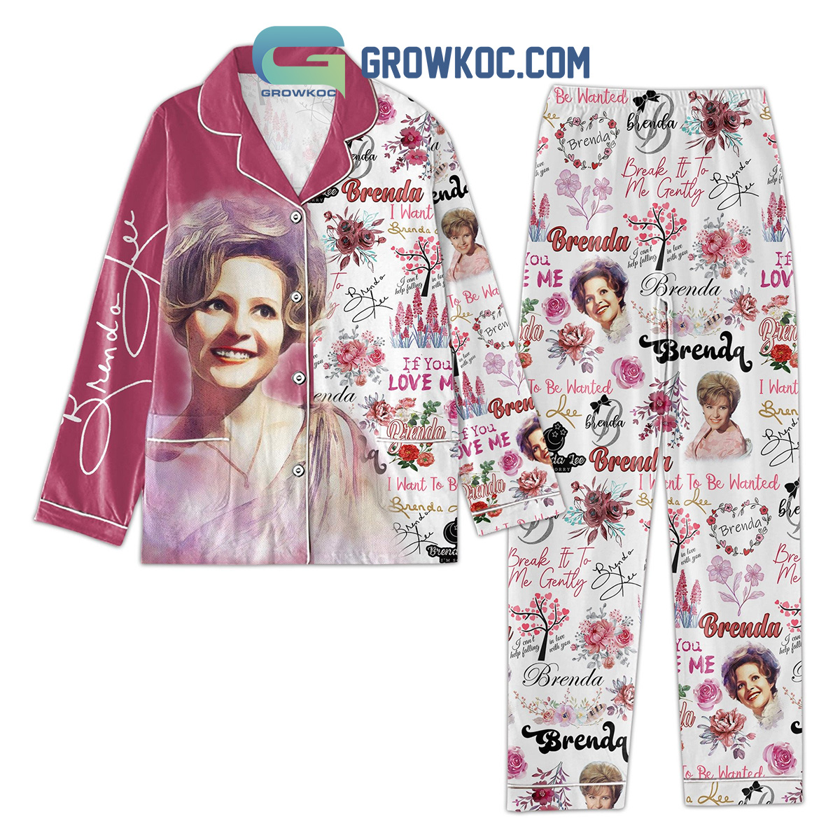 I Want To Be Wanted Brenda Lee I Can't Help Falling In Love With You Pajamas Set