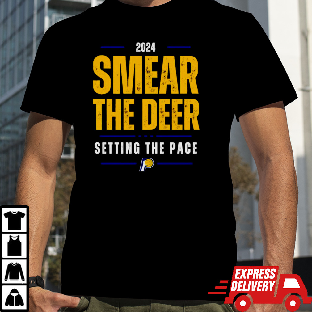 Indiana Pacers 2024 smear the deer setting the pace shirt