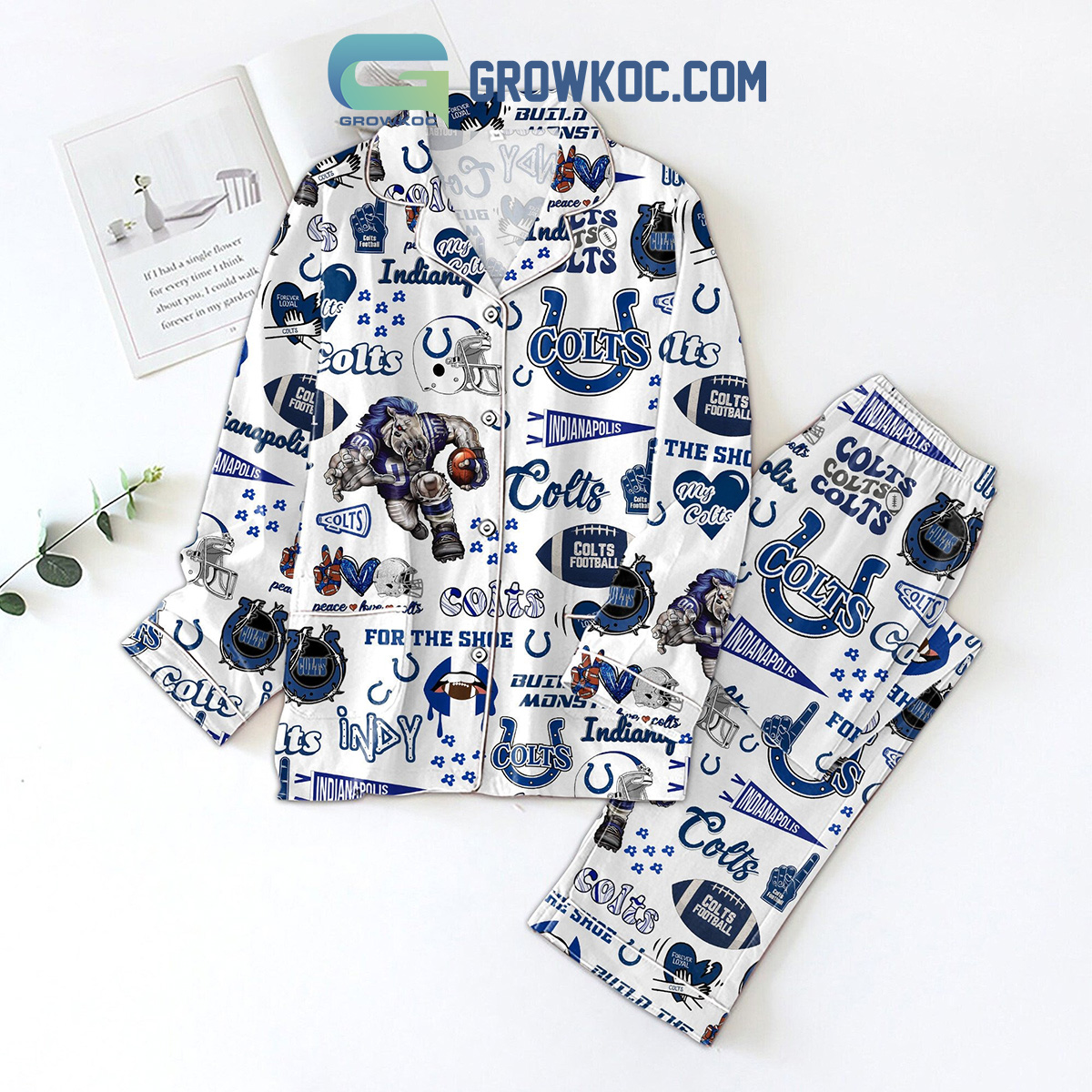 Indianapolis Colts Build The Monster Pajamas Sets