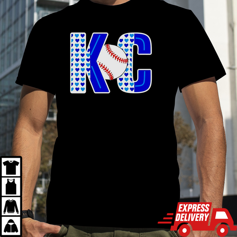 KC Baseball Heart Royals MLB shirt