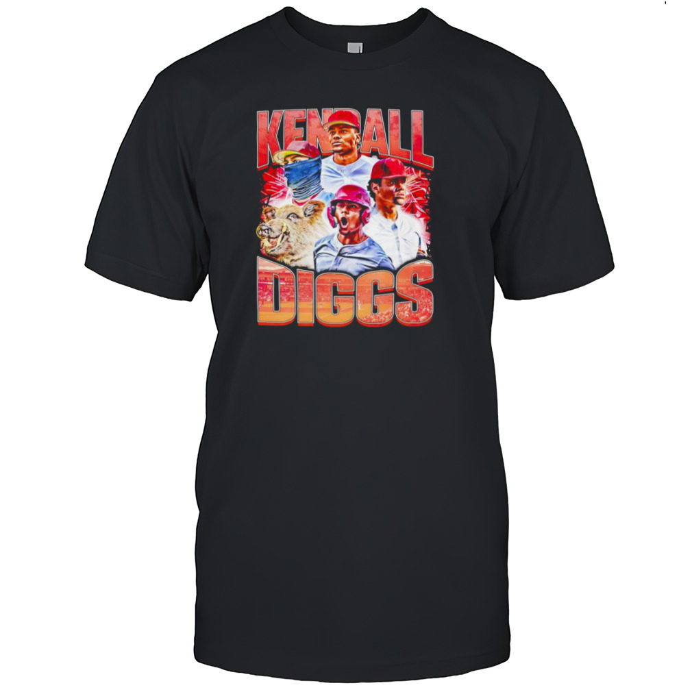 Kendall Diggs Arkansas Razorbacks baseball graphic T shirt