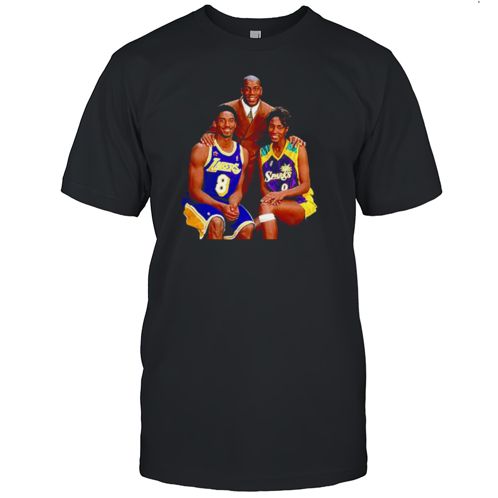 Kobe Bryant Magic Johnson and Lisa Leslie pic shirt