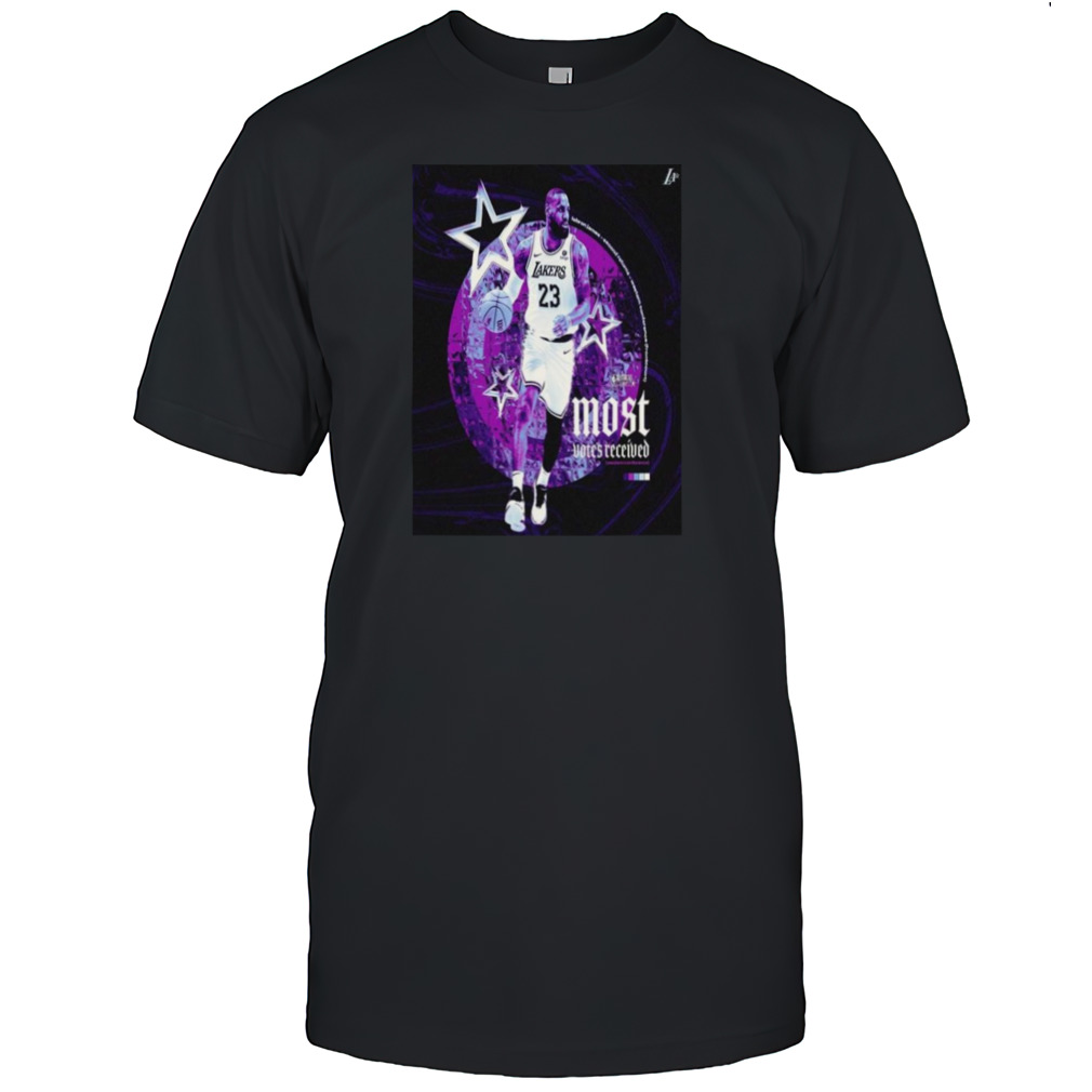 Lakers Lebron James Top Of The West Most Votes Received In Nba Western Conference T-shirt