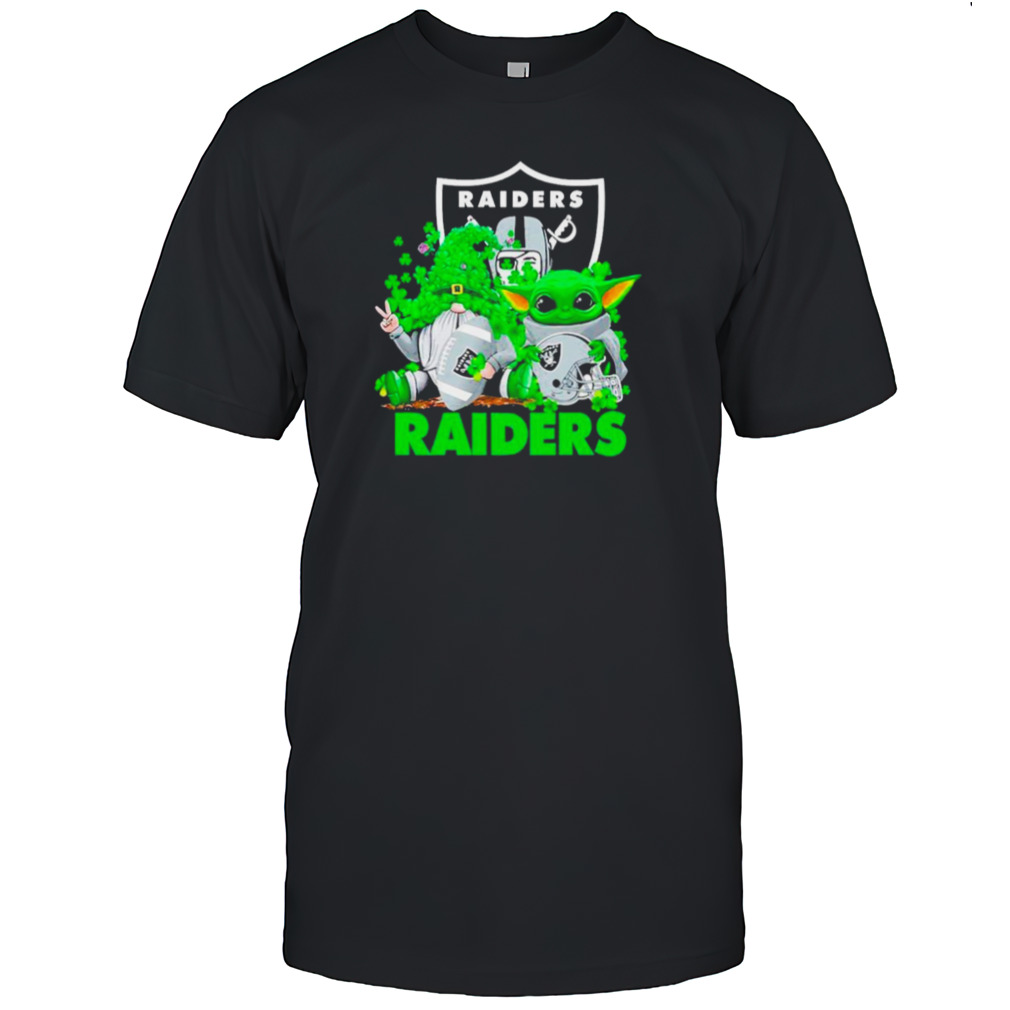 Las Vegas Raiders Baby Yoda Happy St.Patrick’s Day Shamrock shirt