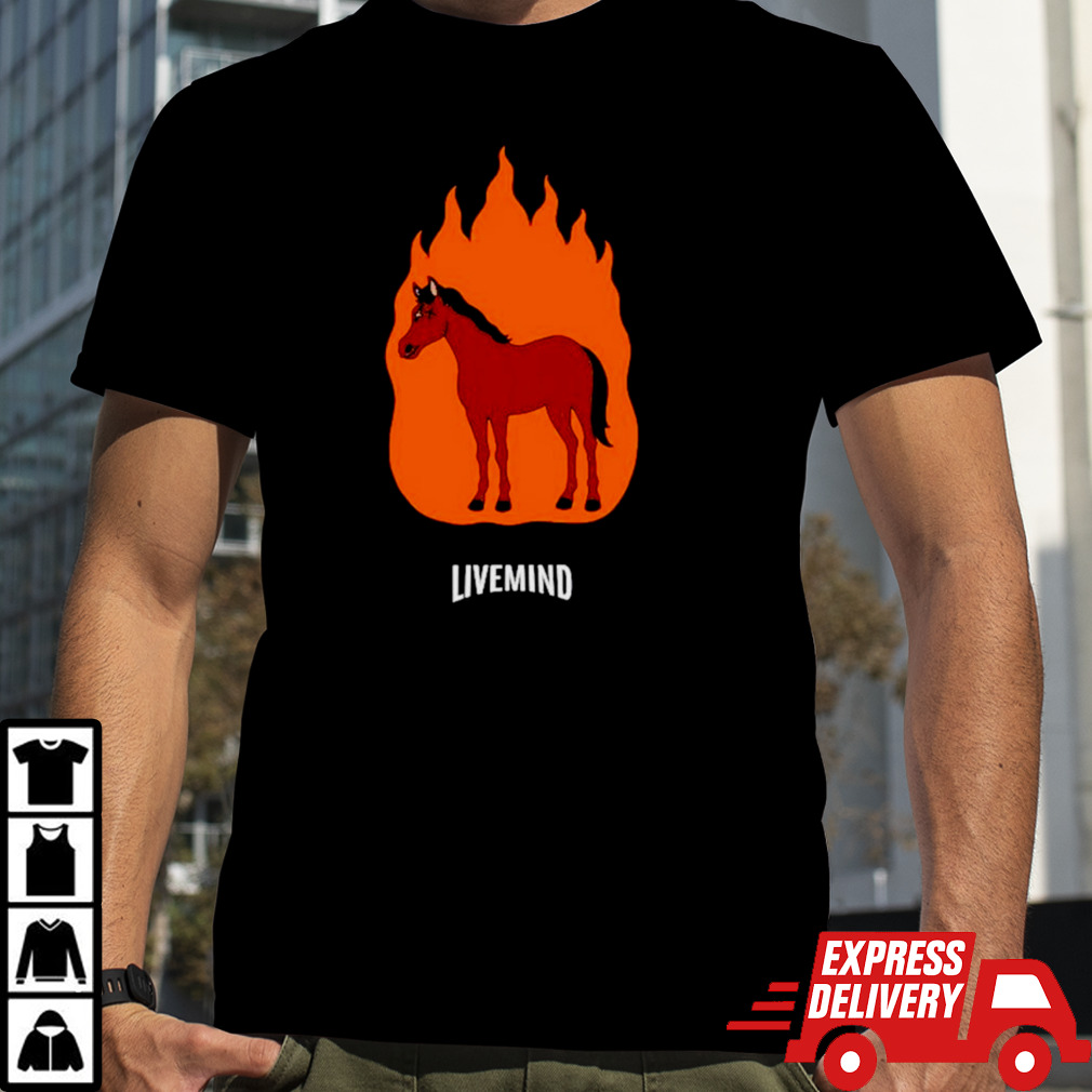 Livemind tour horse shirt