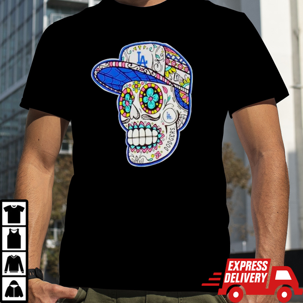 Los Angeles Dodgers sugar skull shirt