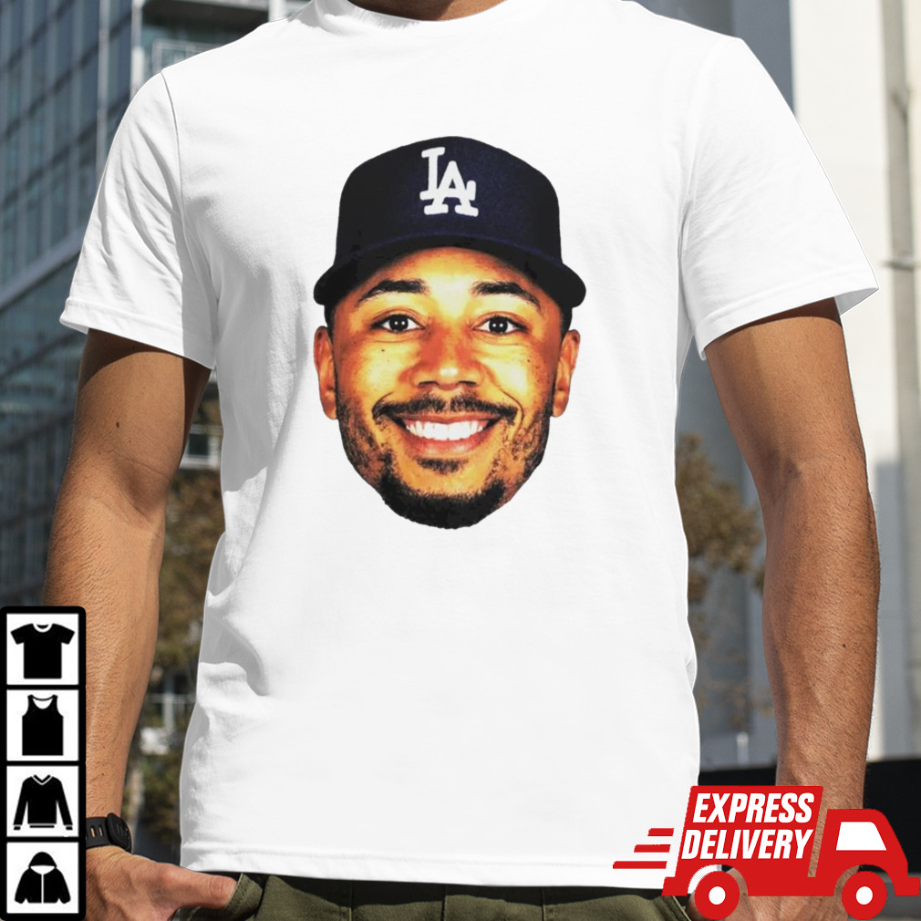 Mookie Betts Los Angeles Dodgers big face shirt