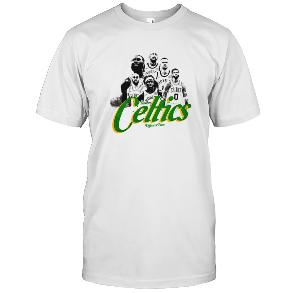 Boston Celtics different here players shirt