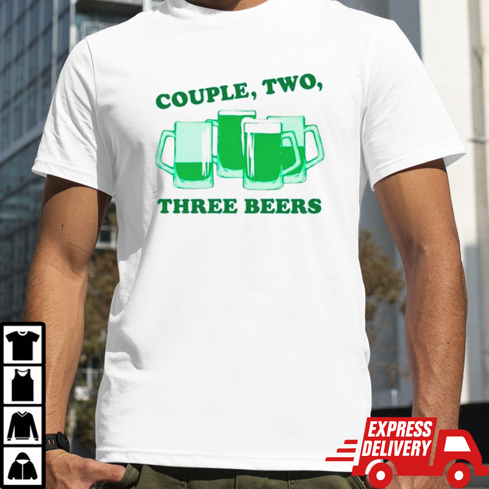 Couple two three green beers Minnesota shirt