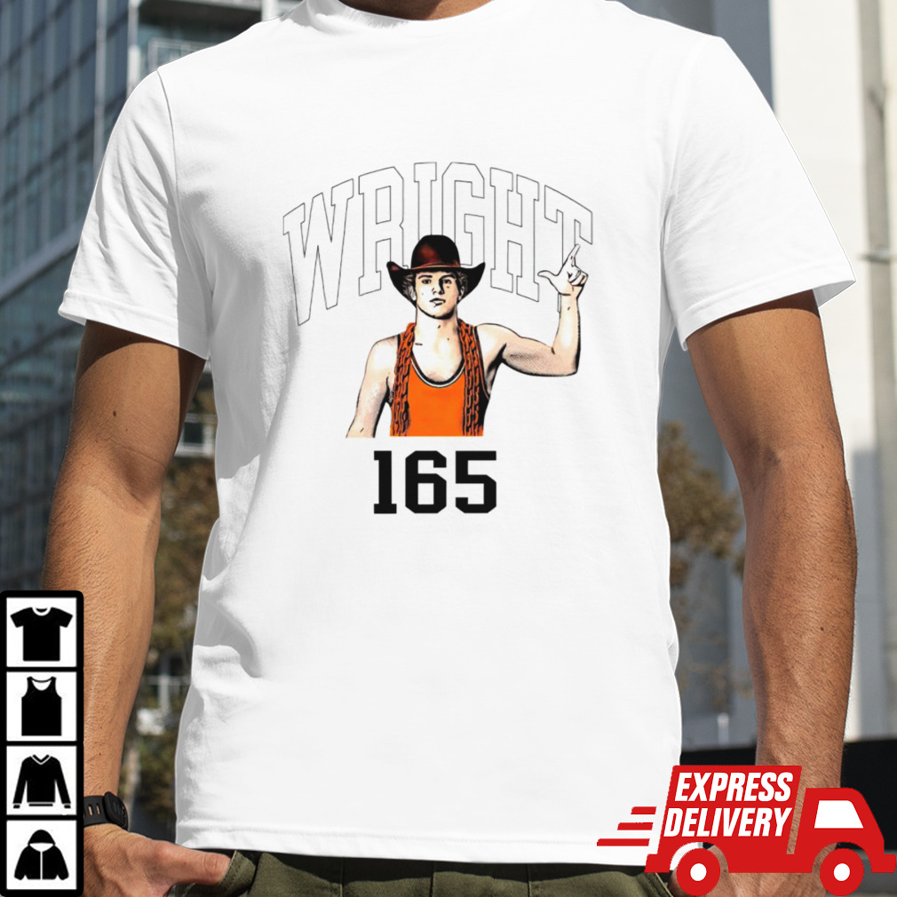 Jaxen Wright OSU Cowboy Wrestling 165 shirt