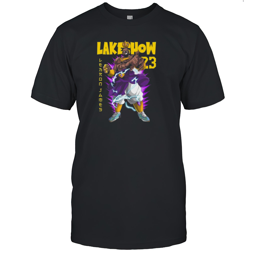 LeBroly X DBZ Lakeshow Basketball Shirt