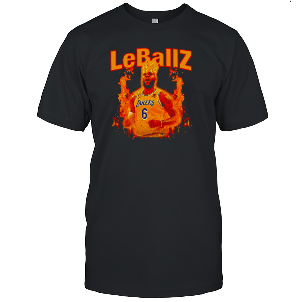 Lebron James x Goku Saiyan LeBallZ shirt