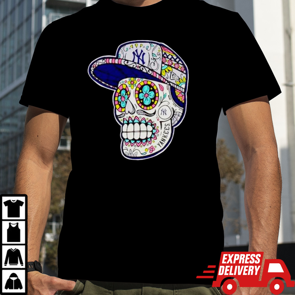 New York Yankees sugar skull shirt