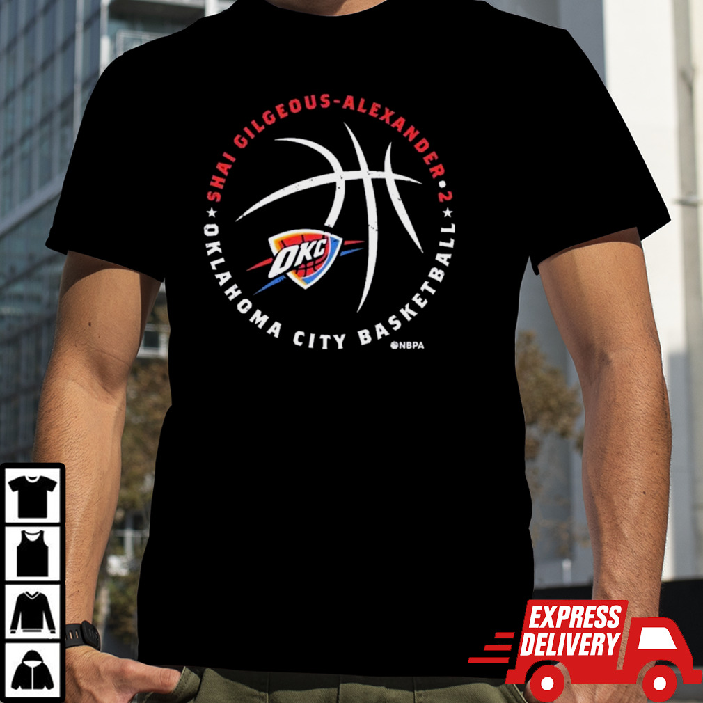 Shai Gilgeous-Alexander Oklahoma City Thunder Player Ball shirt