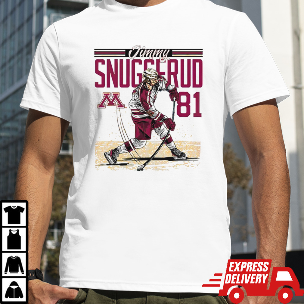 Jimmy Snuggerud Minnesota NCAA Men’s Ice Hockey Caricature shirt