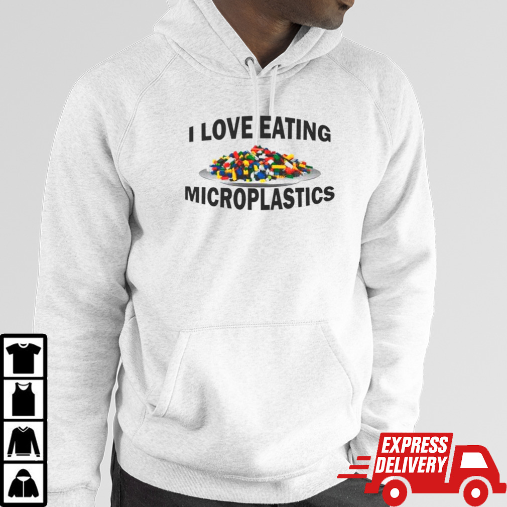 Lego I love eating microplastics shirt