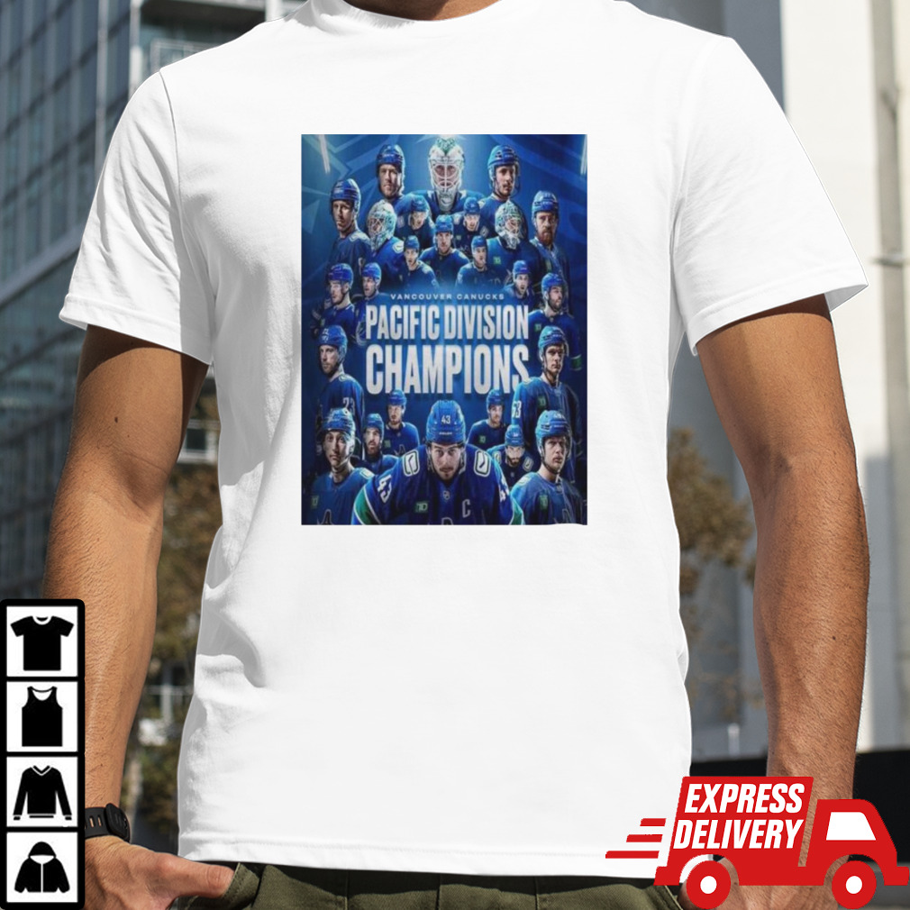 NHL Vancouver Canucks 2024 Pacific Division Champions T Shirt