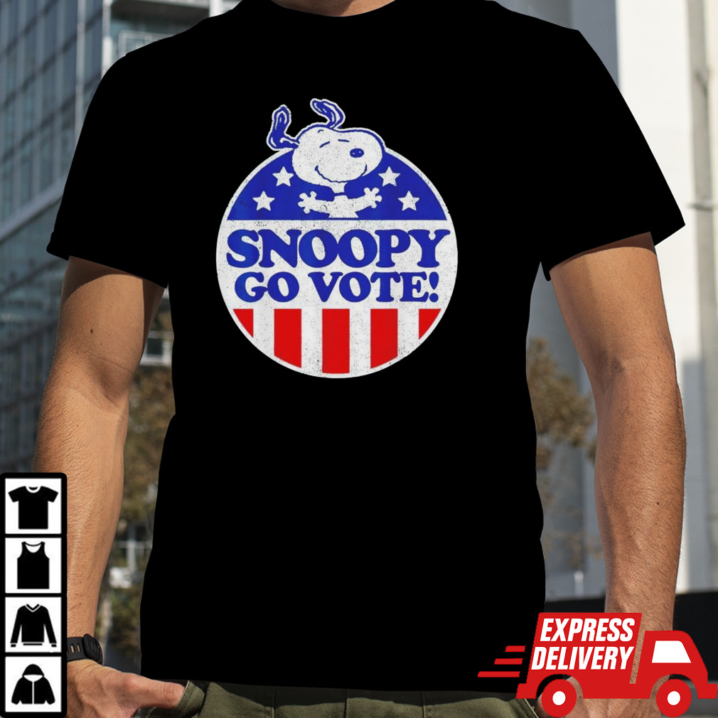 Snoopy go vote USA flag shirt