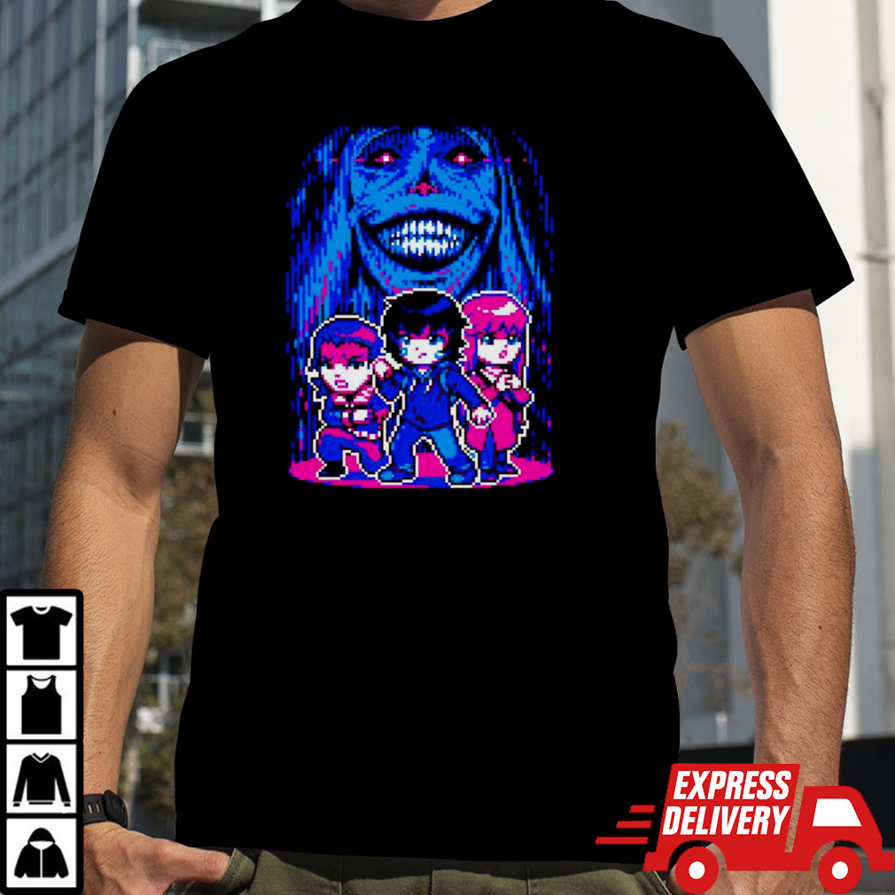 Solo Leveling level up pixel eye bat shirt