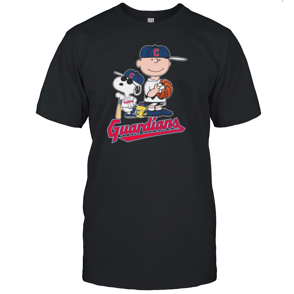 The Peanuts Movie Characters Cleveland Guardians Baseball Shirt