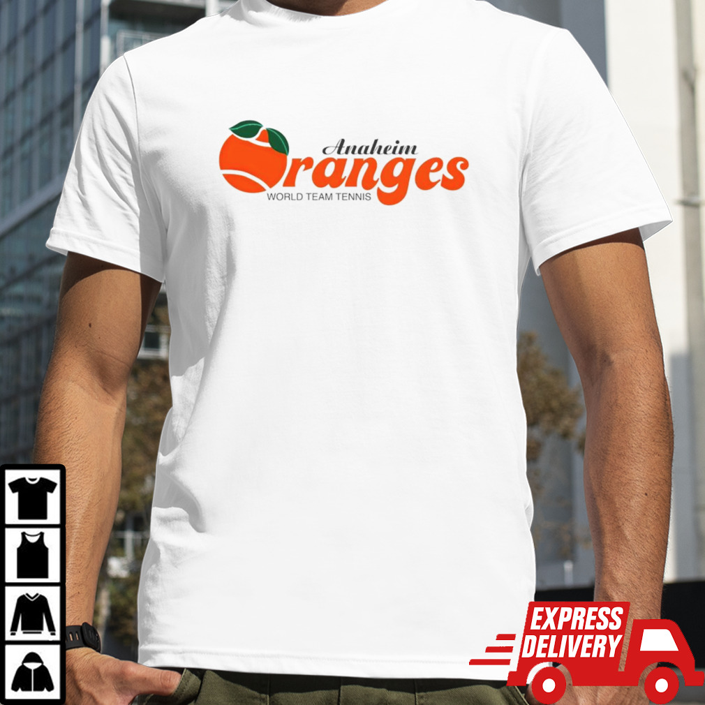 Anaheim Oranges world team tennis shirt