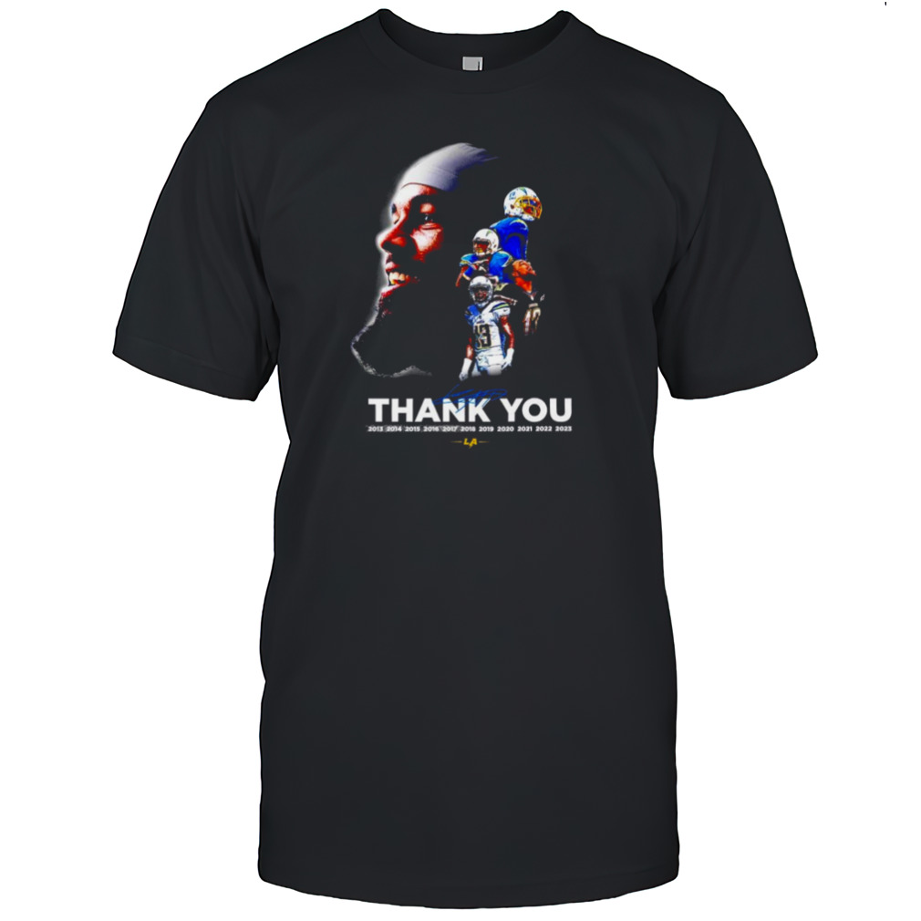 Los Angeles Chargers thank you 13 Keenan Allen signature shirts