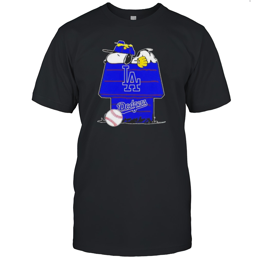 Los Angeles Dodgers Snoopy And Woodstock The Peanuts Baseball Shirt