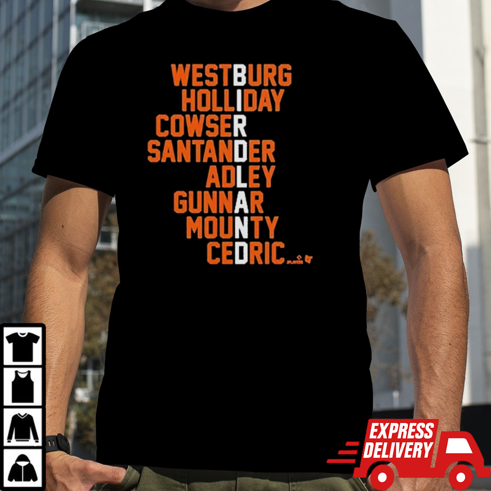 Westburg Holliday Cowser Santander Adley Gunnar Mounty Cedric Shirt