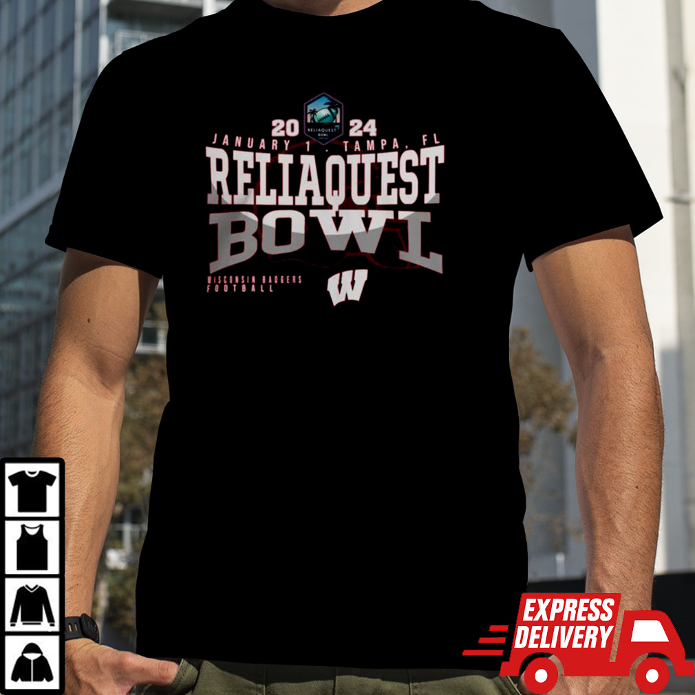 2024 Reliaquest Bowl Merch Wisconsin Badgers Football Jan. 1 Tampa, Fl T-shirt